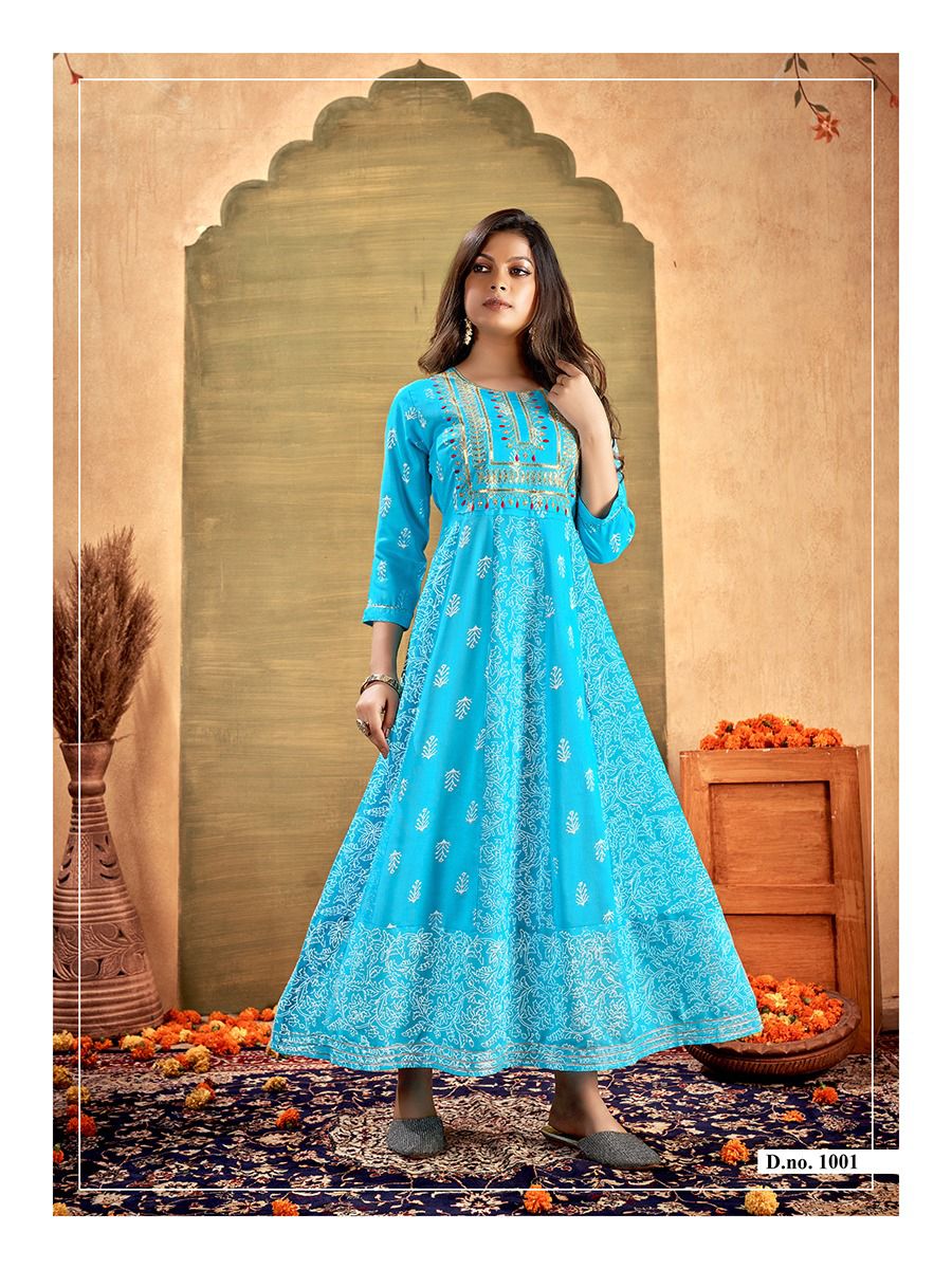 Banwery Glamour 12 New Fancy Party Wear Embroidery Long Kurti Collection